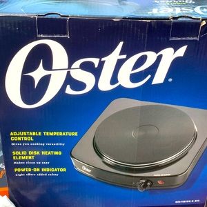 Single unit hot plate cookware, adjustable temperature control.